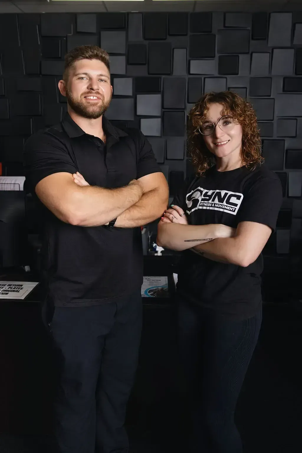 Josh and Marlana Wood, owners of Sync Fitness Mayflower